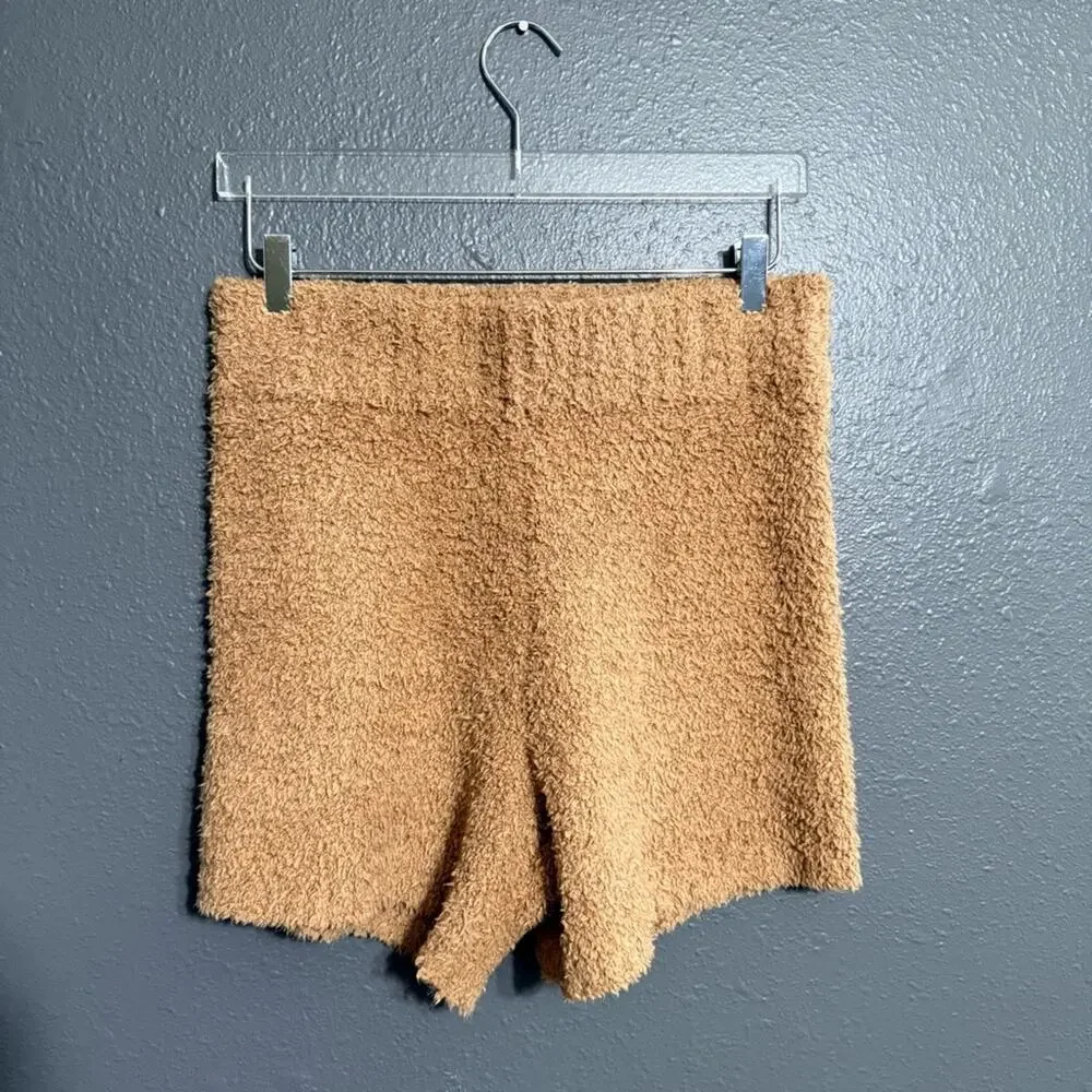 SKIMS Cozy Knit Short Camel Brown Size L/XL